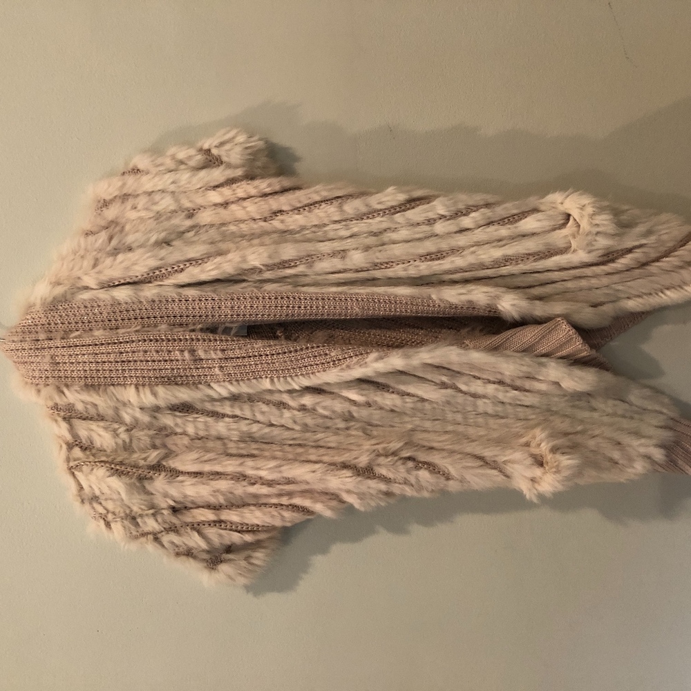 fur cardigan
